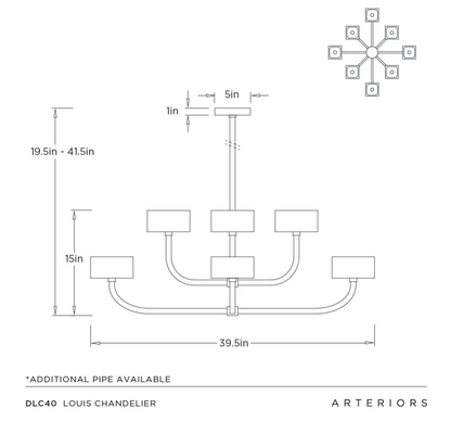 Arteriors Louis Chandelier