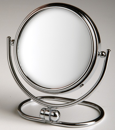 Jerdon Style 5x Folding Travel Mirror