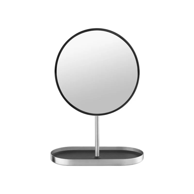 MODO Magnifying Vanity Makeup Mirror with Tray - Stainless Steel