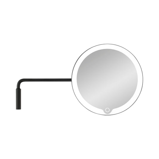 MODO Wall Mounted LED Magnifying Vanity Makeup Mirror - Rechargeable - TI-Coated Stainless Steel