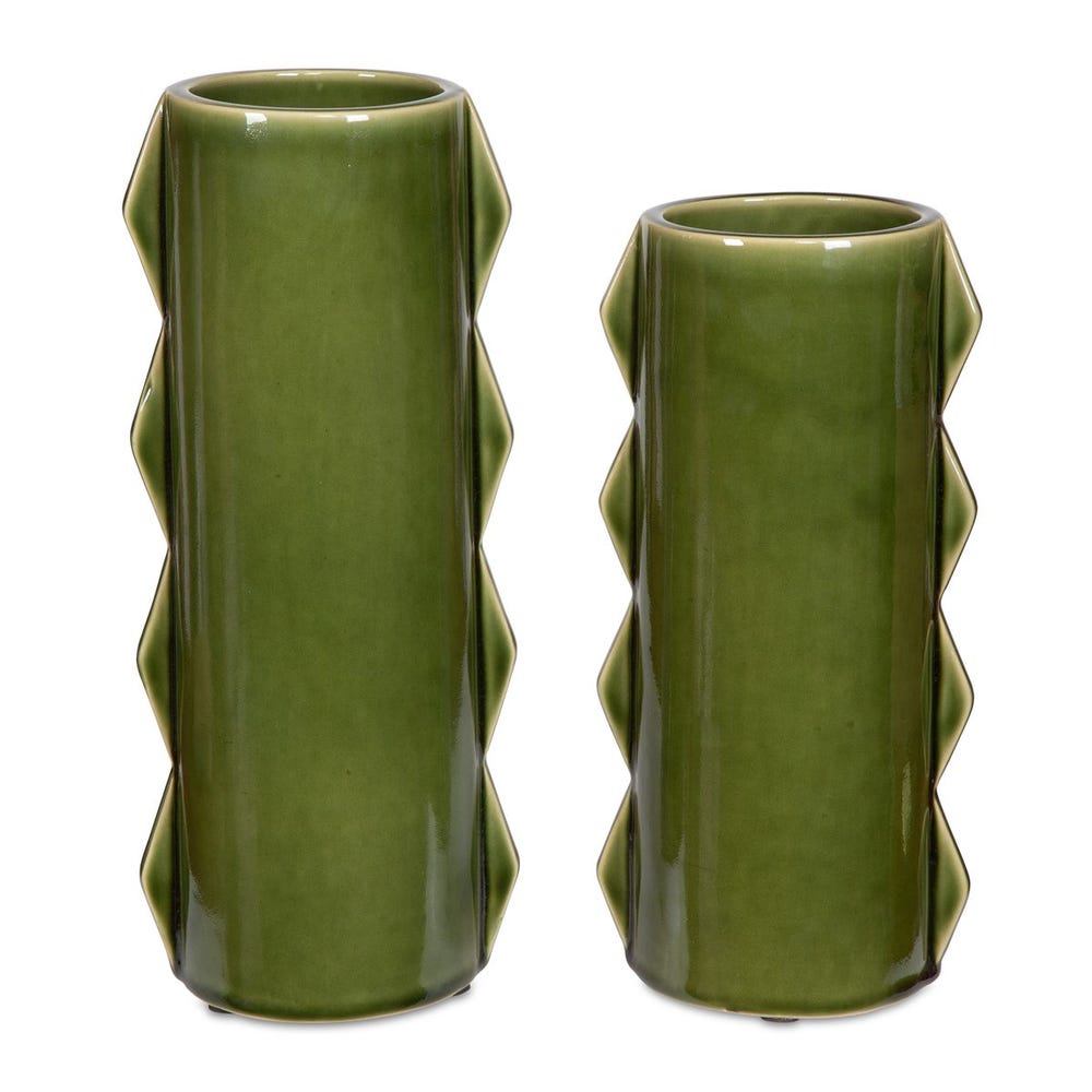 Meander Indoor-Outdoor Vases, Set of 2
