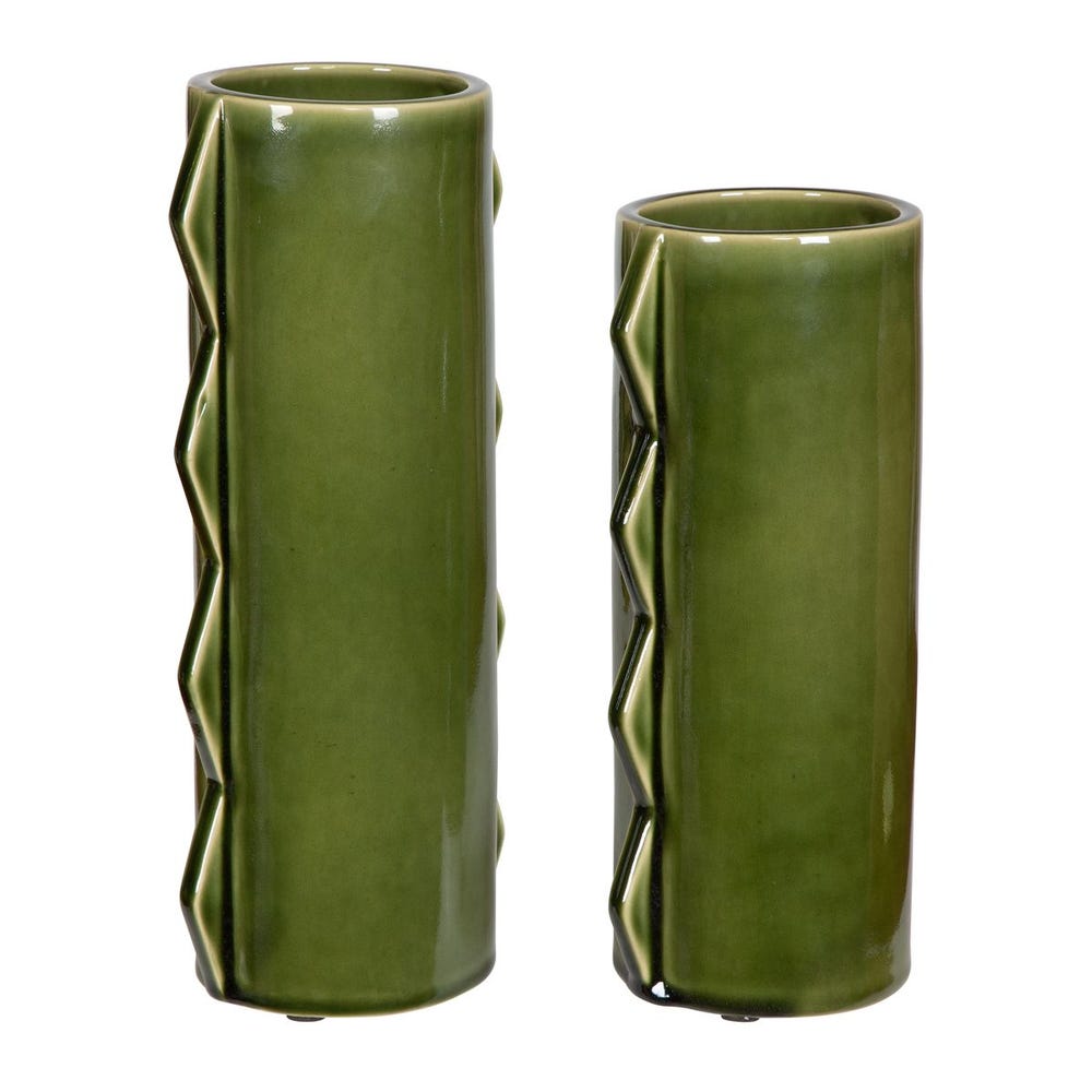 Meander Indoor-Outdoor Vases, Set of 2