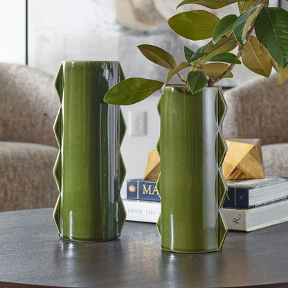 Meander Indoor-Outdoor Vases, Set of 2