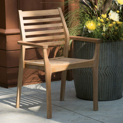 Mera Teak Stacking Armchair