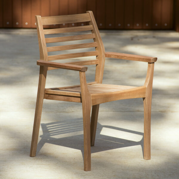 Mera Teak Stacking Armchair