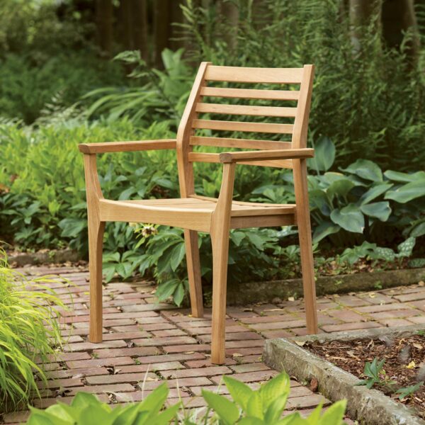 Mera Teak Stacking Armchair