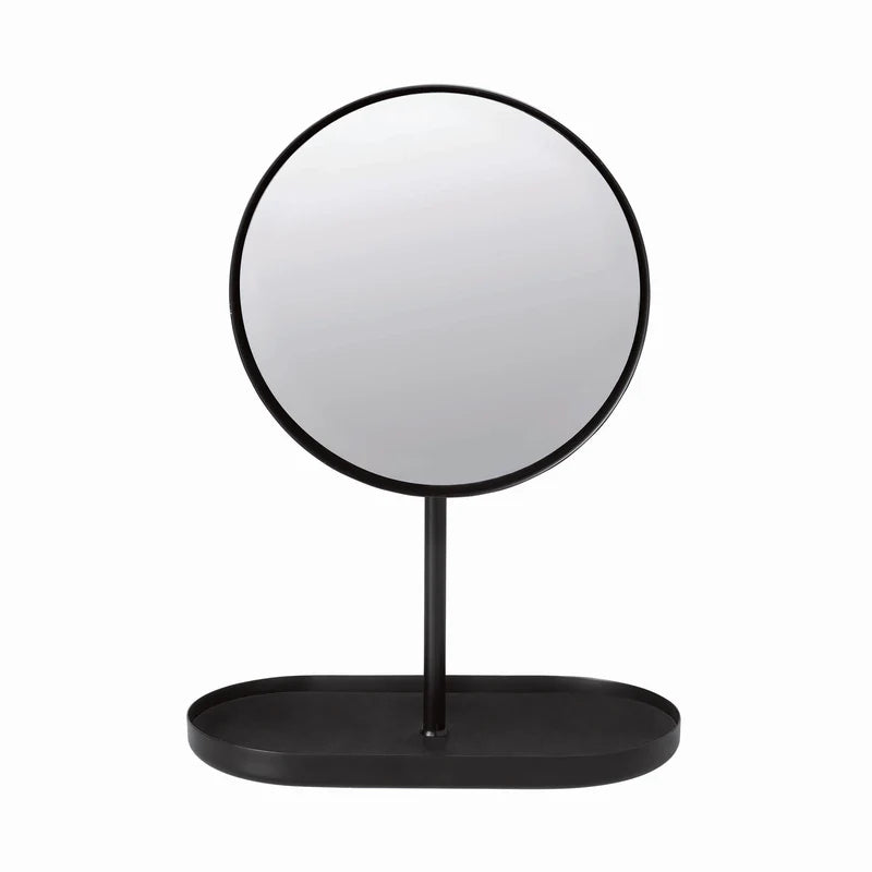 Modo Magnifying Vanity Makeup Mirror with Tray - TI-Coated Stainless Steel