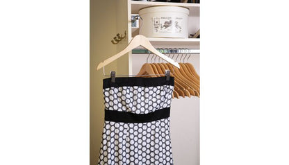 17" Natural Wood Combo Hanger W/ Clips & Notches