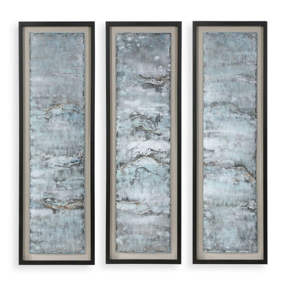 Ocean Swell Framed Prints, Set of 3, 3 Cartons