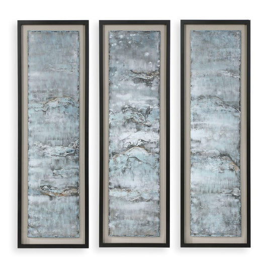Ocean Swell Framed Prints, Set of 3, 3 Cartons