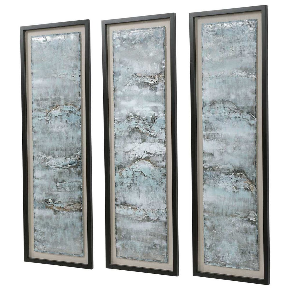 Ocean Swell Framed Prints, Set of 3, 3 Cartons