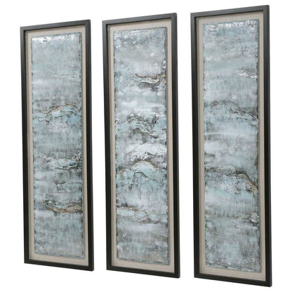 Ocean Swell Framed Prints, Set of 3, 3 Cartons