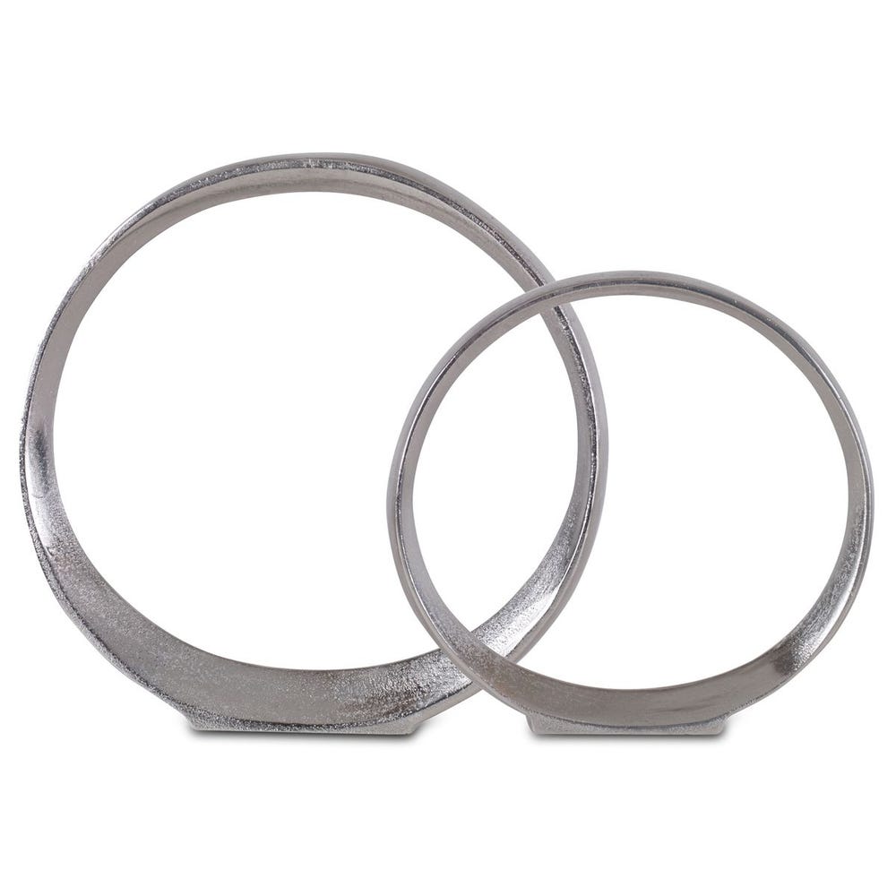 Orbits Ring Indoor-Outdoor Sculptures, Set of 2
