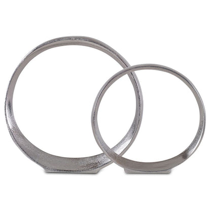 Orbits Ring Indoor-Outdoor Sculptures, Set of 2