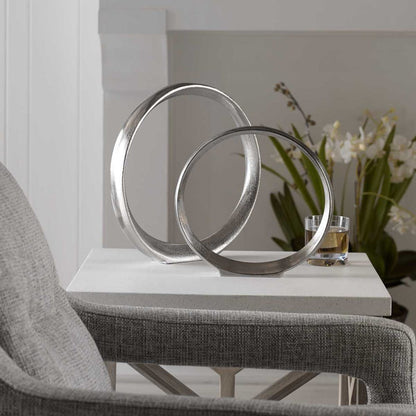 Orbits Ring Indoor-Outdoor Sculptures, Set of 2