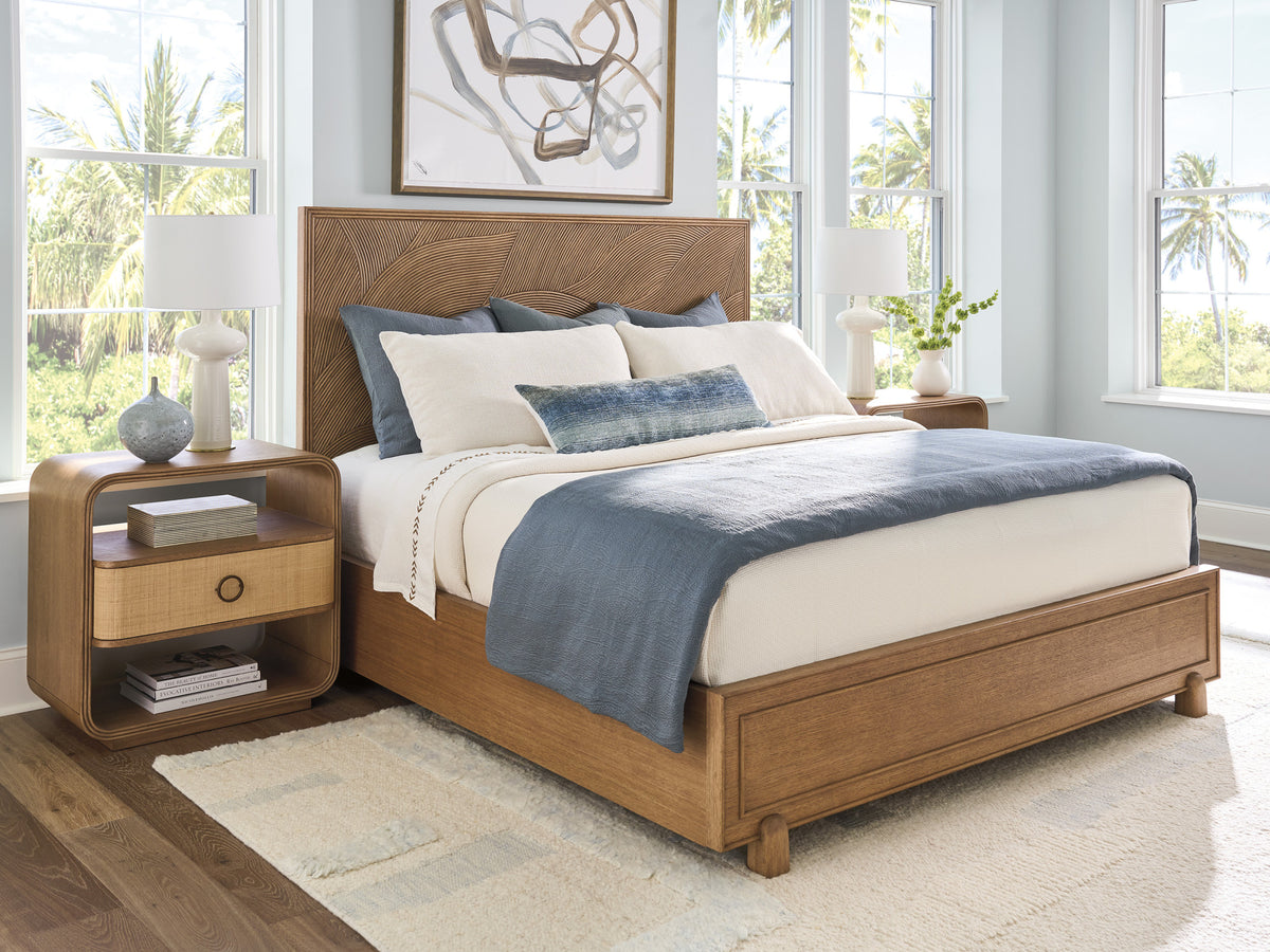 Palm Cay Pencil Rattan Bed / Headboard