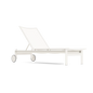 Parkway Framed Sling Flat Adjustable Chaise w/Wheels