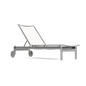 Parkway Framed Sling Flat Adjustable Chaise w/Wheels