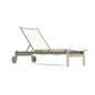 Parkway Framed Sling Flat Adjustable Chaise w/Wheels