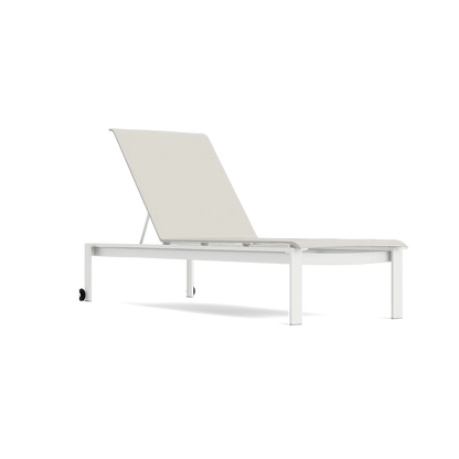 Parkway Sling Stacking Adjustable Chaise w/ Wheels