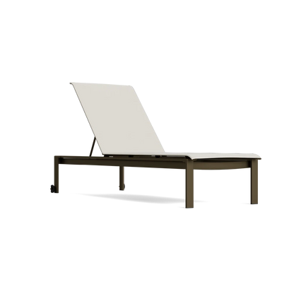 Parkway Sling Stacking Adjustable Chaise w/ Wheels