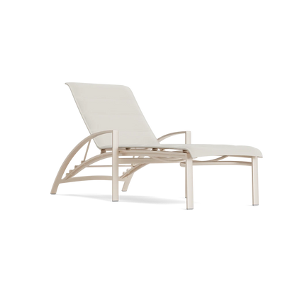 Pasadena Padded Sling Stacking Adjustable Chaise