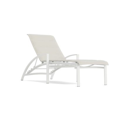 Pasadena Padded Sling Stacking Adjustable Chaise