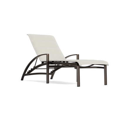 Pasadena Padded Sling Stacking Adjustable Chaise