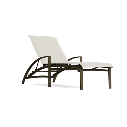 Pasadena Padded Sling Stacking Adjustable Chaise