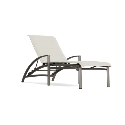 Pasadena Padded Sling Stacking Adjustable Chaise