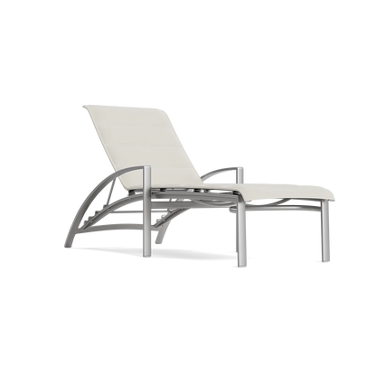 Pasadena Padded Sling Stacking Adjustable Chaise