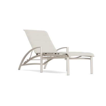 Pasadena Padded Sling Stacking Adjustable Chaise