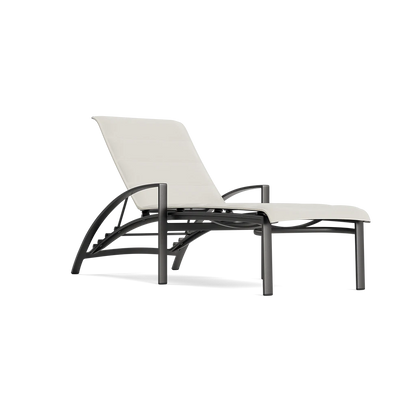 Pasadena Padded Sling Stacking Adjustable Chaise
