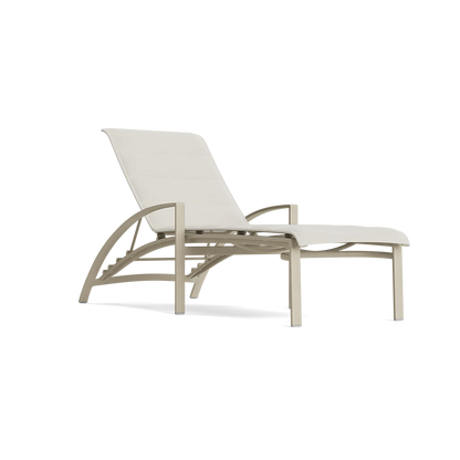 Pasadena Padded Sling Stacking Adjustable Chaise
