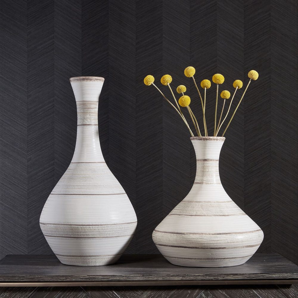 Potter Indoor-Outdoor Vases, Set of 2
