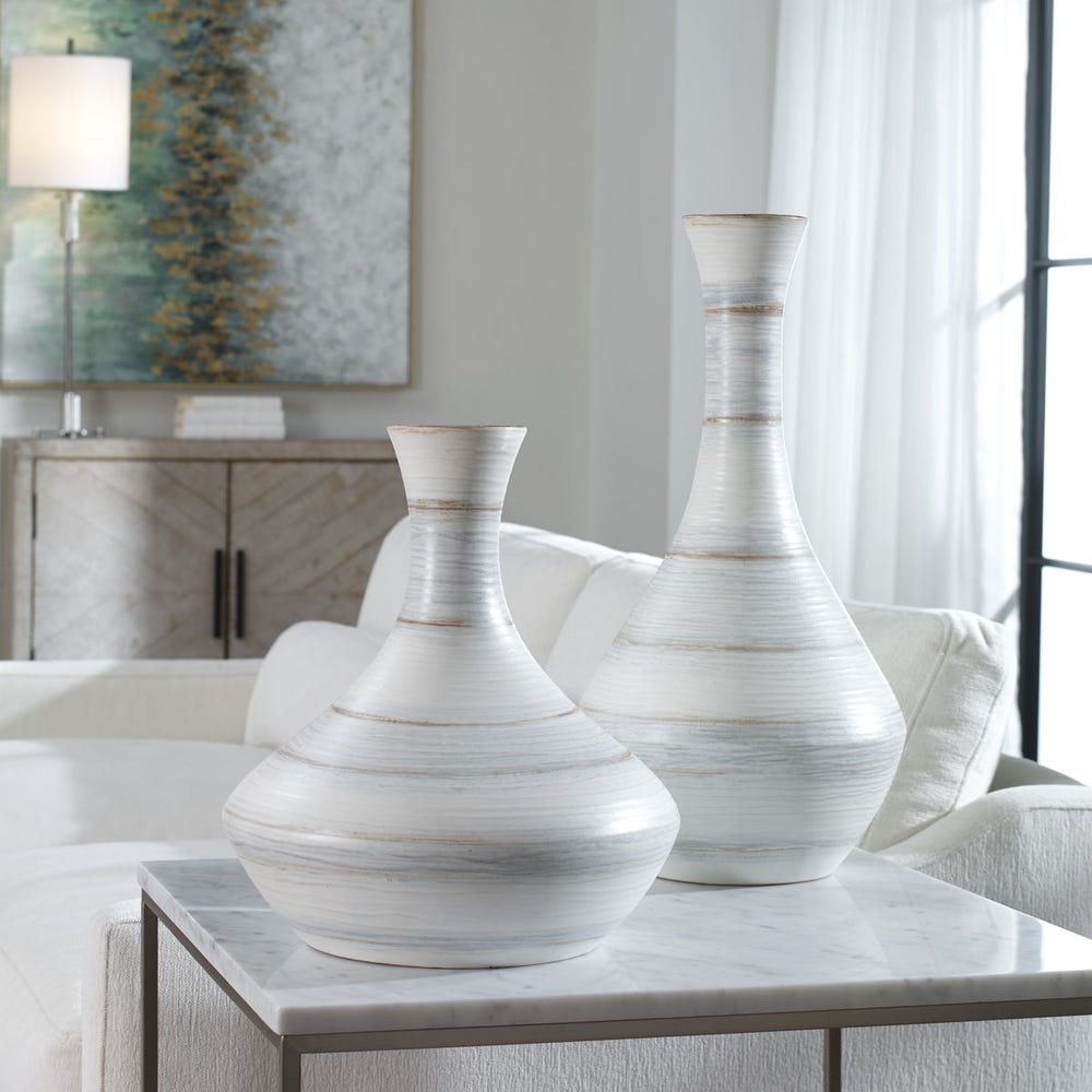 Potter Indoor-Outdoor Vases, Set of 2