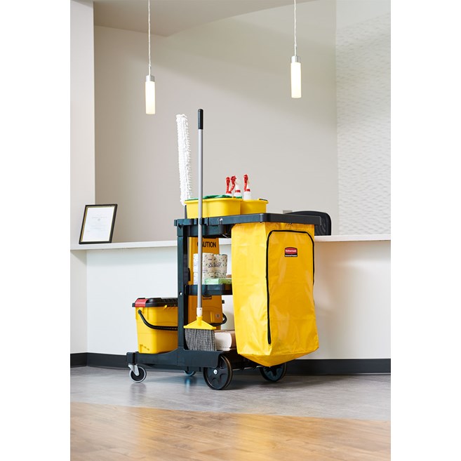 Rubbermaid 24 GAL Executive Janitorial Cleaning Cart Vinyl Bag