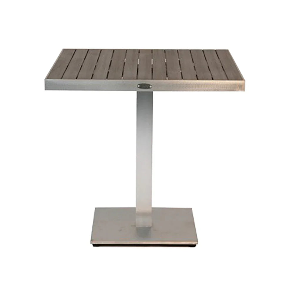 Kannoa Sicilia Square Pedestal Dining Table with Alumawood