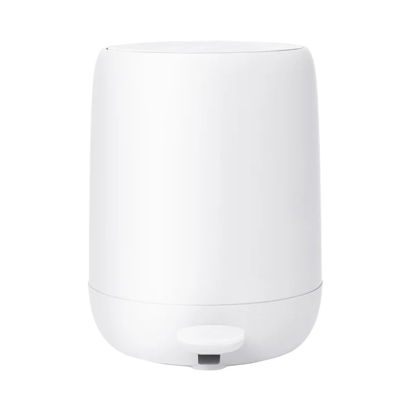 SONO Bathroom Soft-Close Step Trash Can - 1.2 Gallon Soft Touch Wastebasket - Modern Design