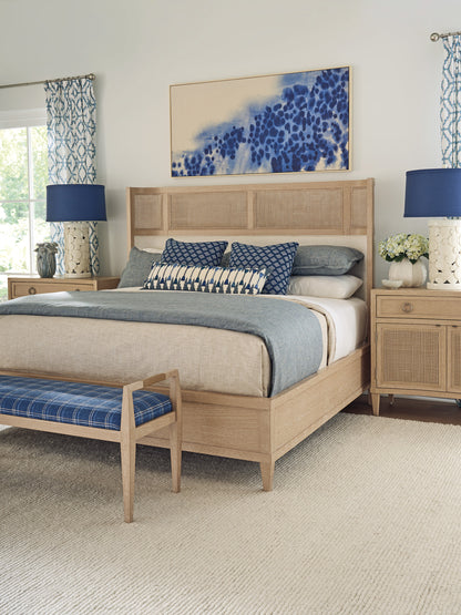 Sagamore Cane Upholstered Bed