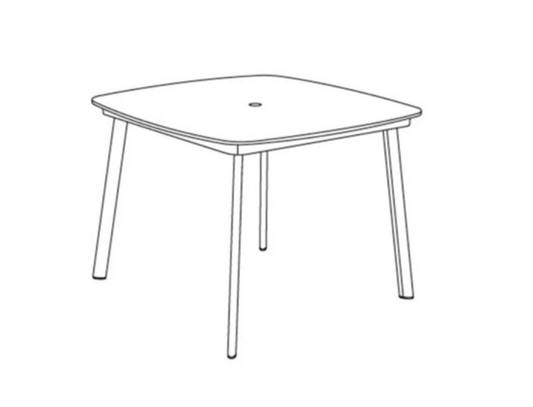 Eiland 45" Square Counter Table - HPL