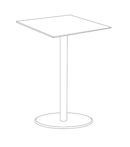 Travira 38" Square Bar Table - HPL