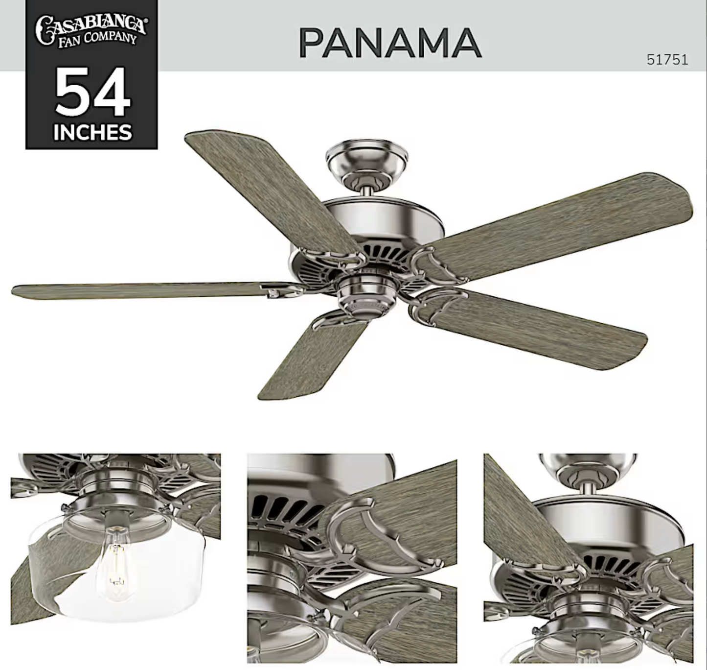 Hunter Casablanca Panama ENERGY STAR DC 54"