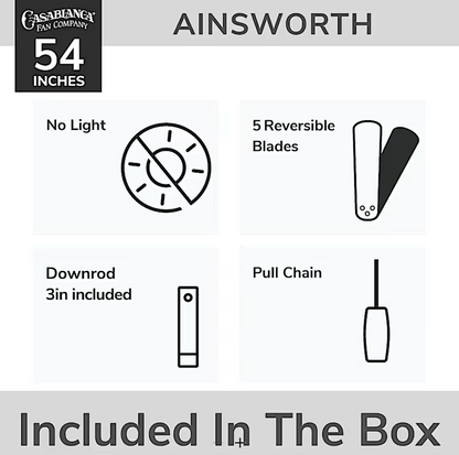 Hunter Casablanca Ainsworth 54"