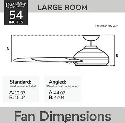 Hunter Casablanca Daphne with LED Light 54"