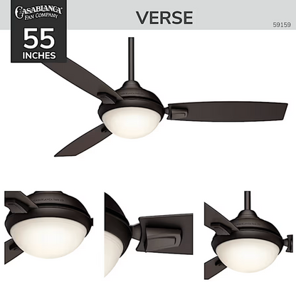 Hunter Casablanca Verse Outdoor with LED Light 54"