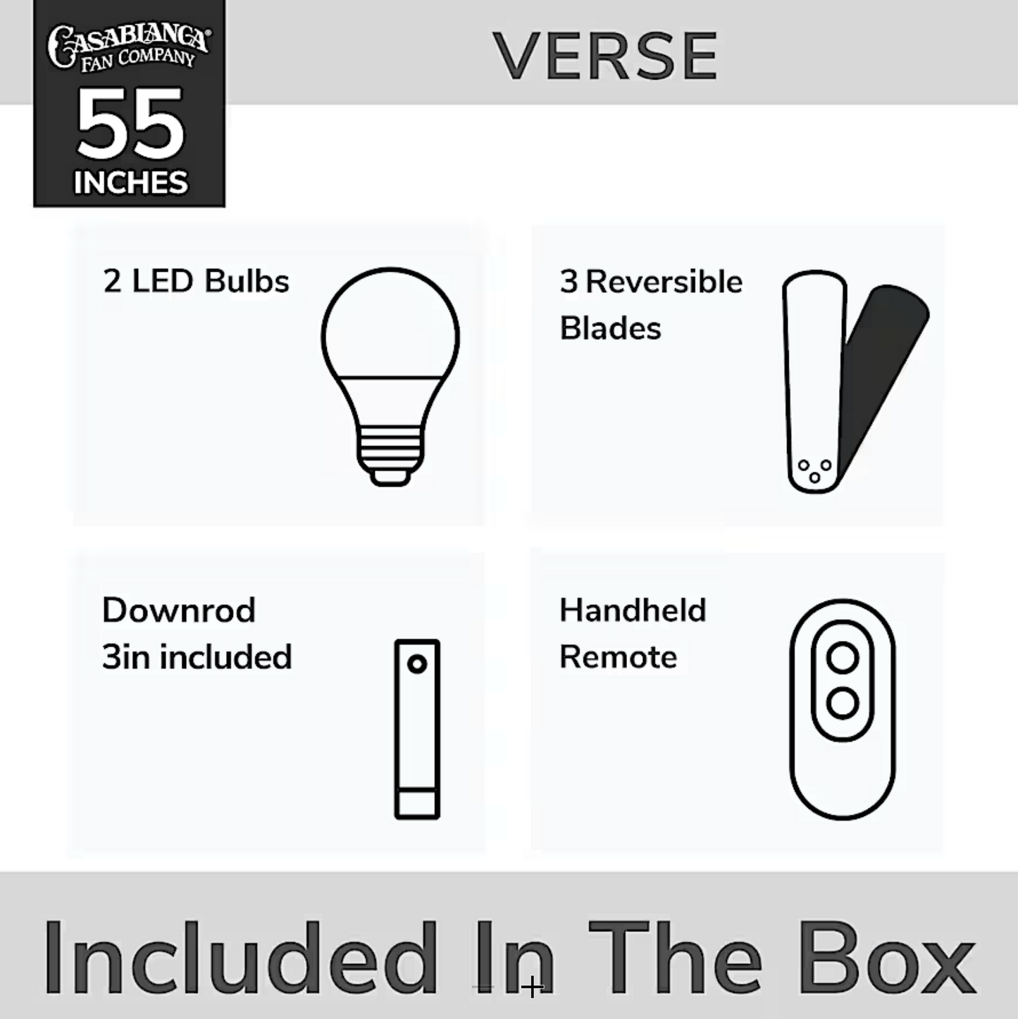 Hunter Casablanca Verse Outdoor with LED Light 54"