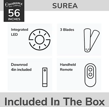 Hunter Casablanca Surea Outdoor with LED Light 56"