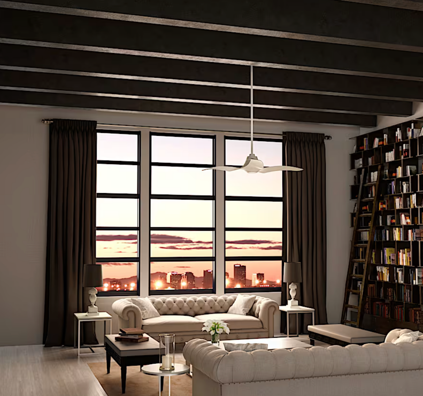 Hunter Casablanca Stingray ENERGY STAR DC with LED Light 60"