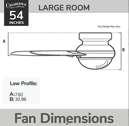 Hunter Casablanca Commodus with LED Light 54"